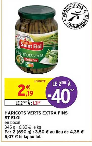 haricots verts extras fins st éloi