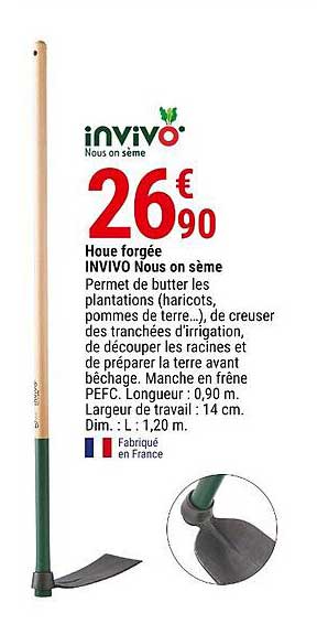 houe forgée invivo nous on sème