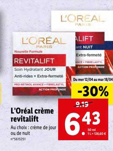 L'oréal Crème Revitalift