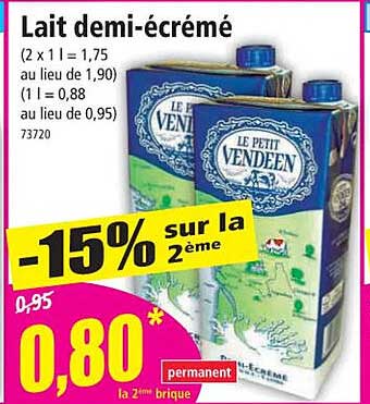 lait demi-écrémé le petit vendeen