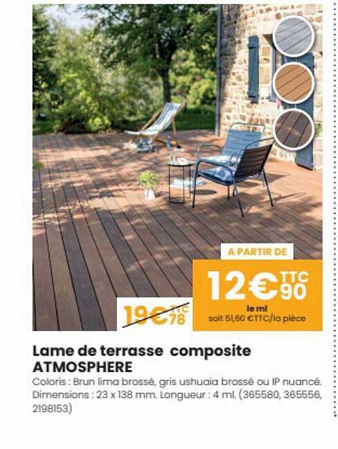 lame de terrasse composite atmosphère