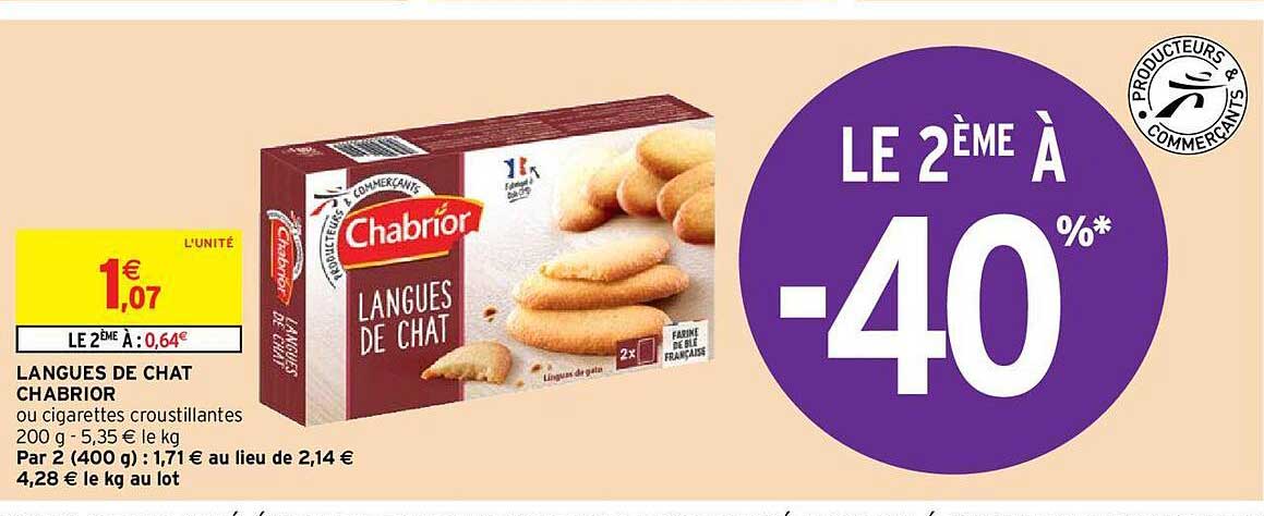 langues de chat chabrior