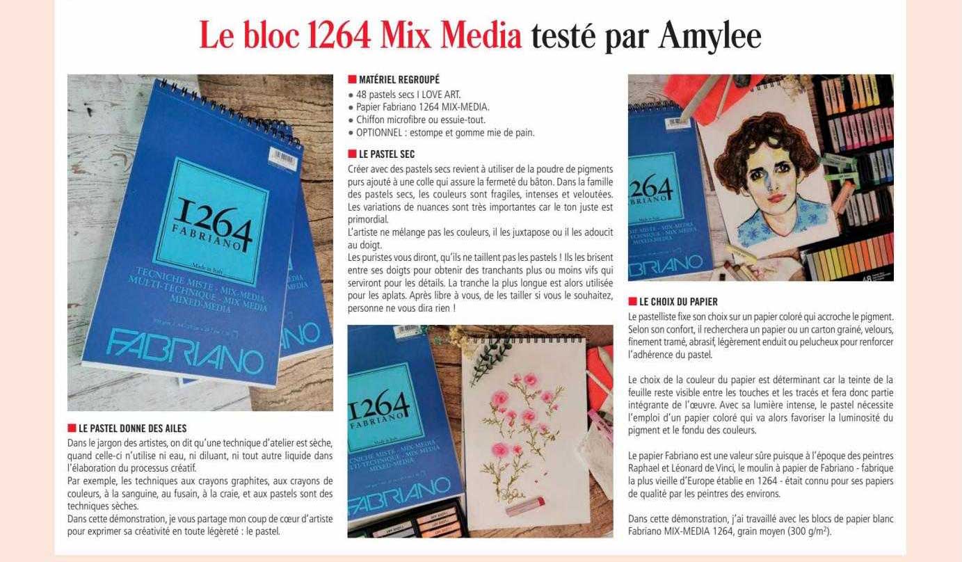 le bloc 1264 mix media testé par amylee