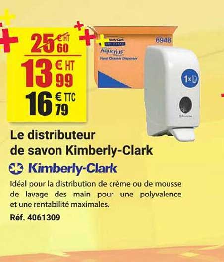 le distributeur de savon kimberly-clark