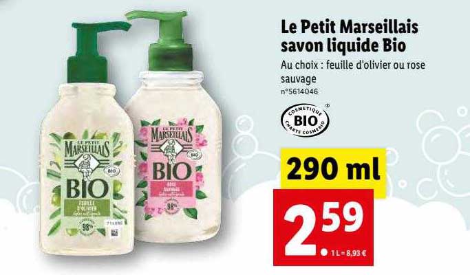 Le Petit Marseillais Savon Liquide Bio