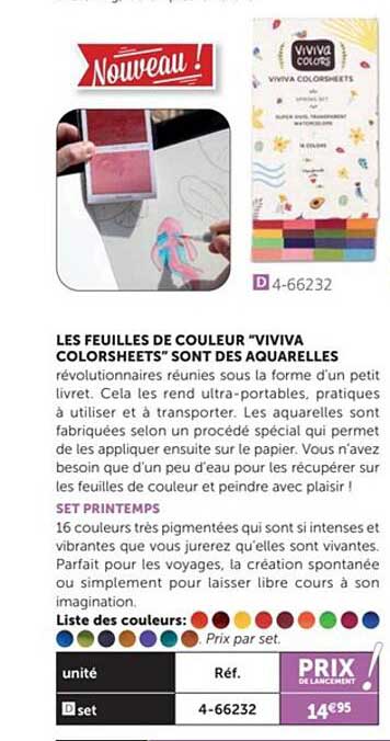 Les Feuilles De Couleur "viviva" Colorsheets" Sont Des Aquarelles
