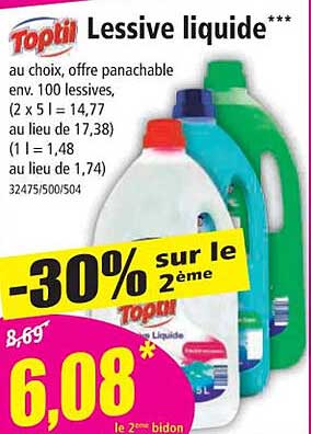 Lessive Liquide Toptil