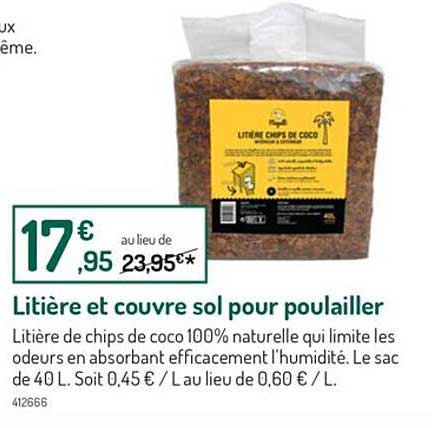 litière et couvre sol pour poulailler