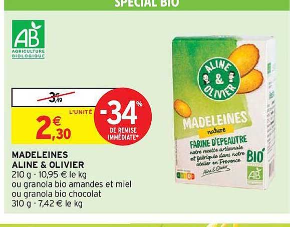 Madeleines Aline & Olivier