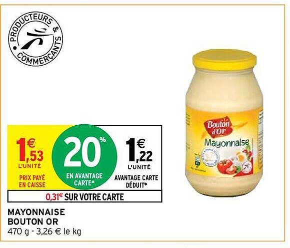 Mayonnaise Bouton Or