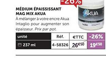 médium épaississant mag mix akua