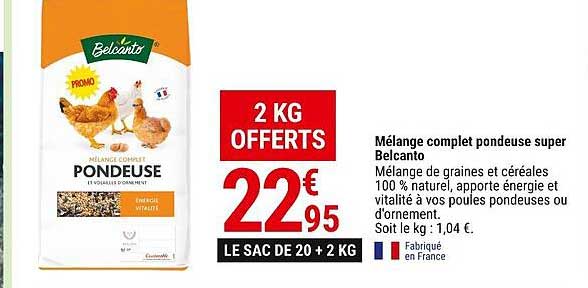mélange complet pondeuse super belcanto