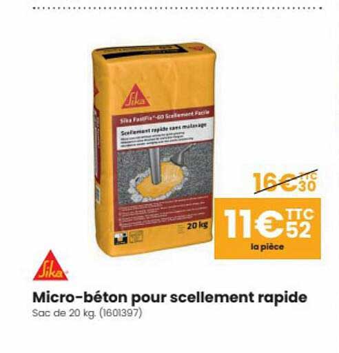 micro-béton pour scellement rapide sika