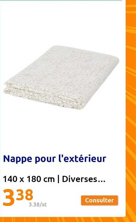 nappe pour l'extérieur