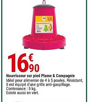 nourrisseur sur pied plume & compagnie
