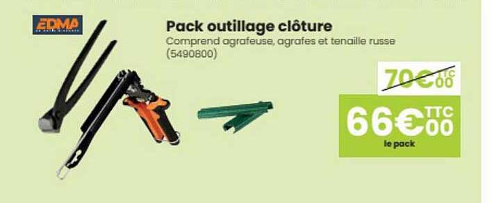 pack outillage clôture edma