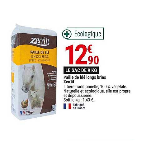 paille de blé longs brins zen'lit