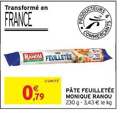 pâte feuilletée monique ranou