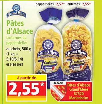 pâtes d'alsace grand mère
