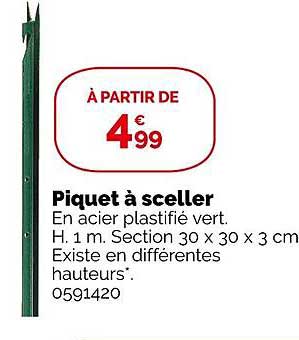 piquet à sceller