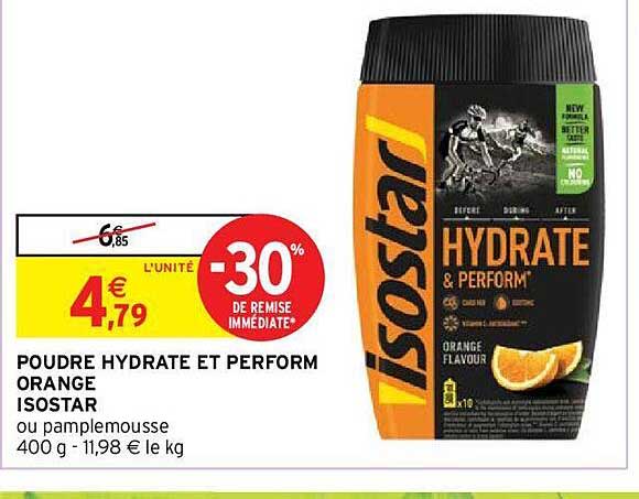 poudre hydrate et perform orange isostar