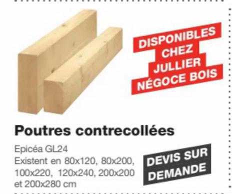 poutres contrecollées