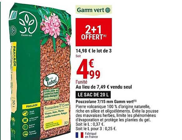 Pouzzolane 7-15 Mm Gamm Vert