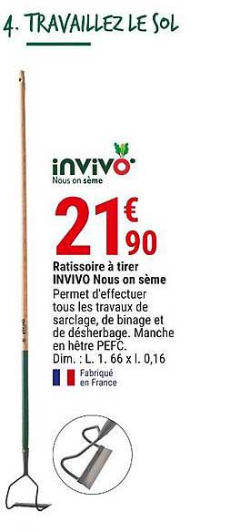 ratissoire à tirer invivo nous on sème