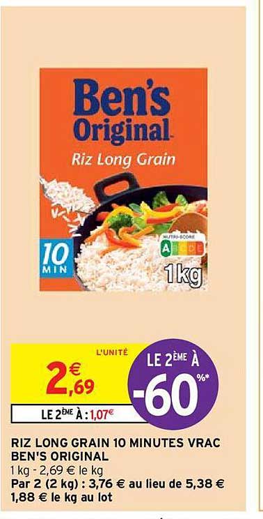 riz long grain 10 minutes vrac ben's original