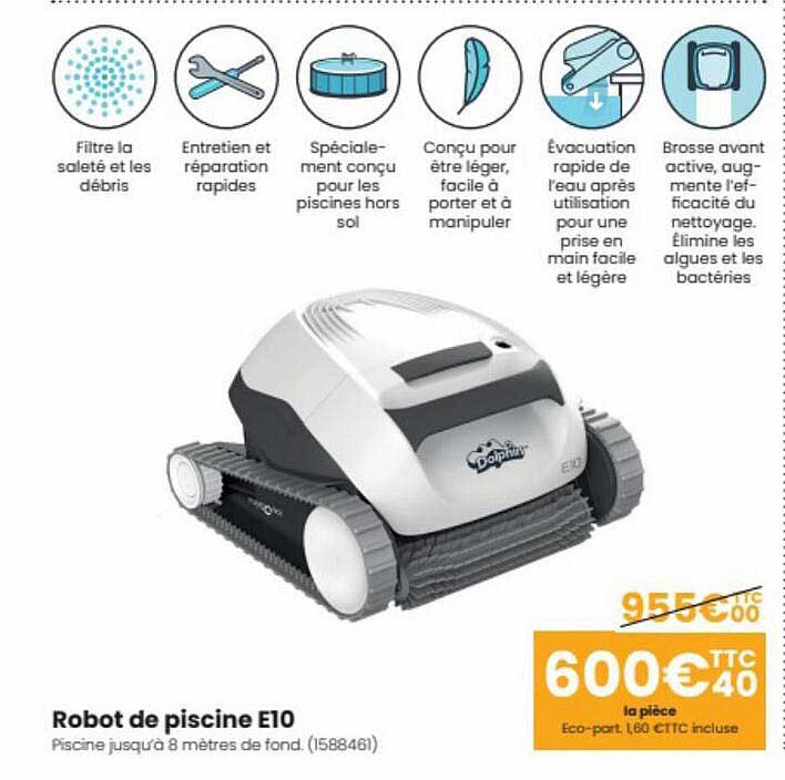 robot de piscine e10