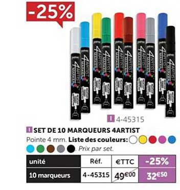 Set De 10 Marqueurs 4artist