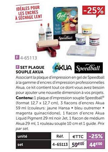 set plaque souple akua speedball