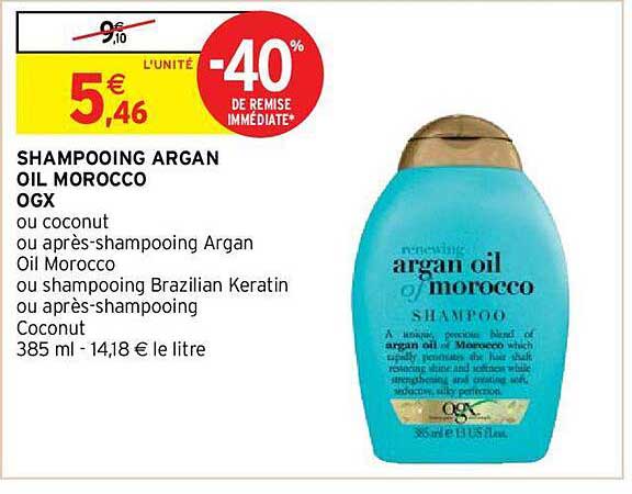 shampooing argan oil morocco ogx