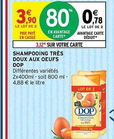 shampooing très doux aux oeufs dop