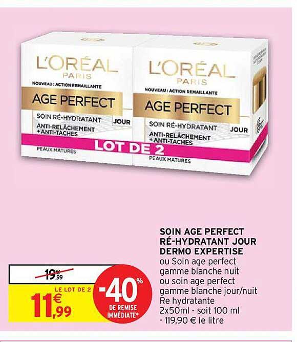 soin âge perfect ré-hydratant jour dermo expertise