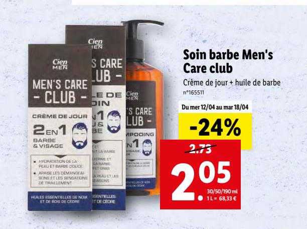 soin barbe men's care club