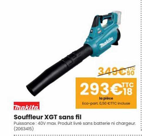 souffleur xgt sans fil makita