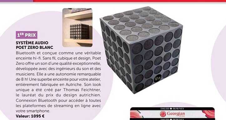 Système Audio Poet Zero Blanc