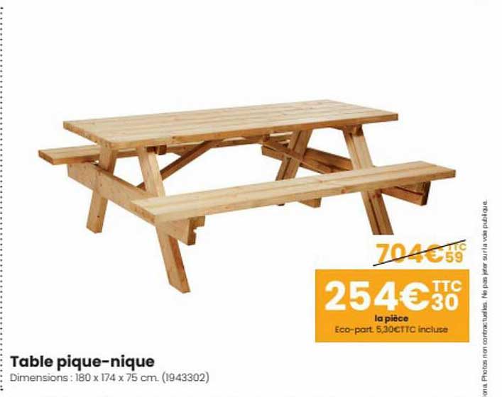 table pique-nique