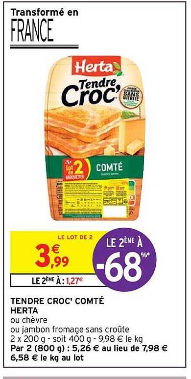 Tendre Croc' Comté Herta