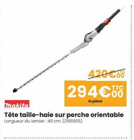 Tête Taille-haie Sur Perche Orientable Makita