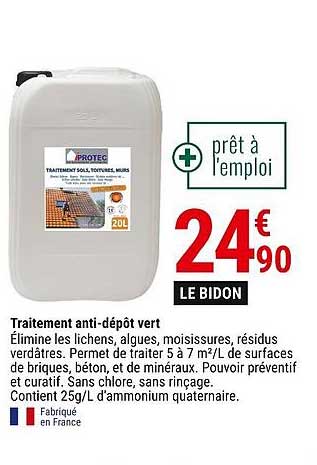 Traitement Anti-dépôt Vert