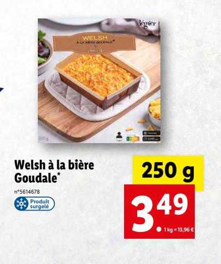 welsh à la bière goudale