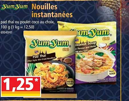 yum yum nouilles instantanées