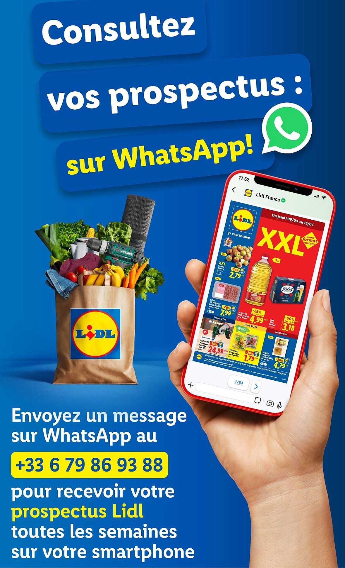 Consultez vos prospectus : sur WhatsApp!