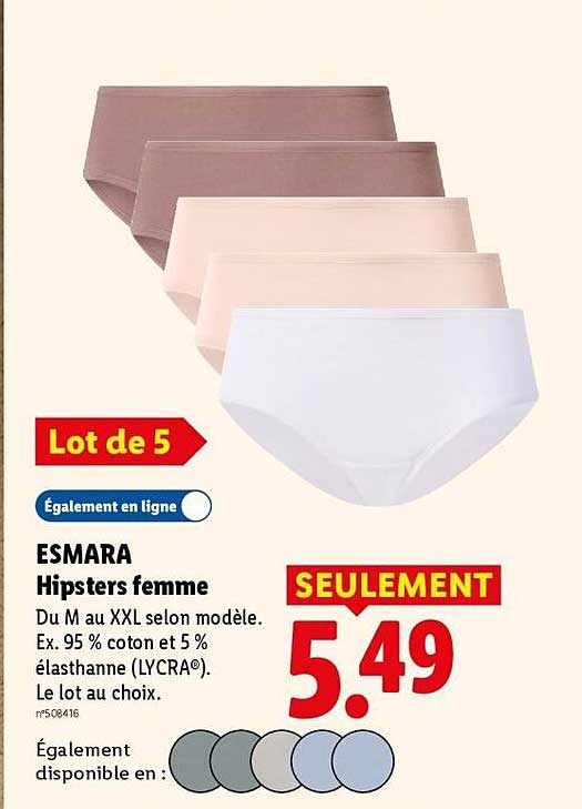 ESMARA Hipsters femme