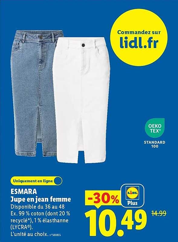 ESMARA Jupe en jean femme