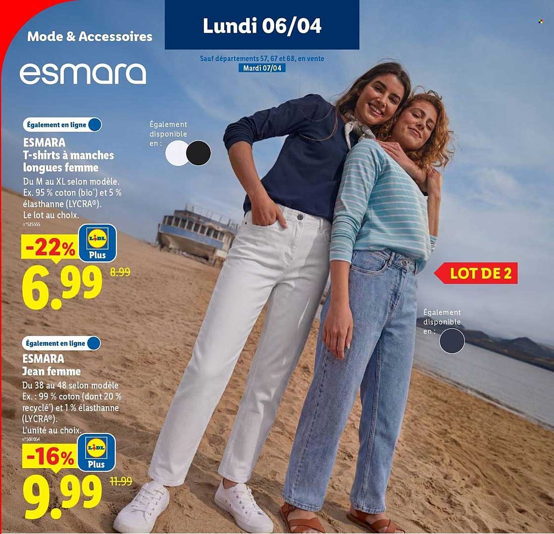 ESMARA T-shirts à manches longues femme