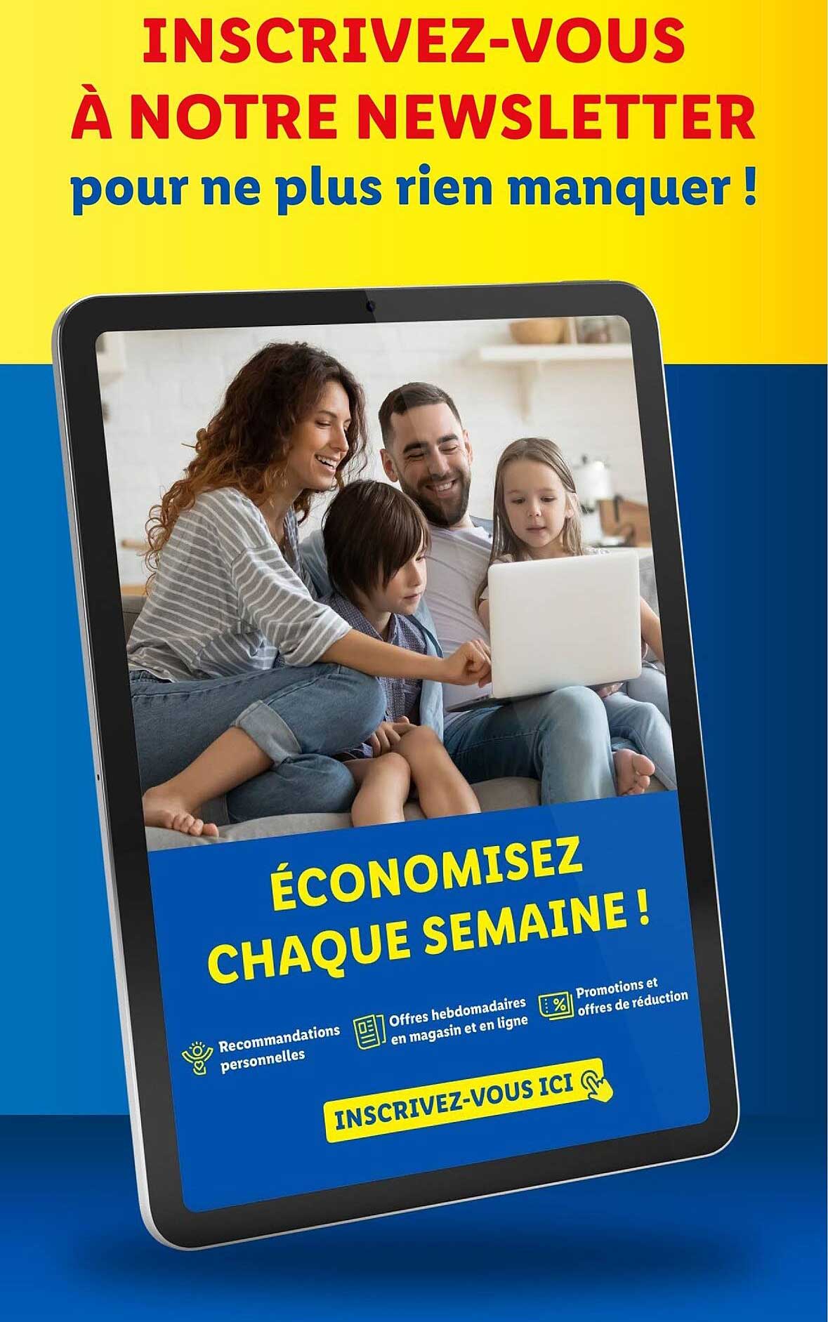 INSCRIVEZ-VOUS À NOTRE NEWSLETTER