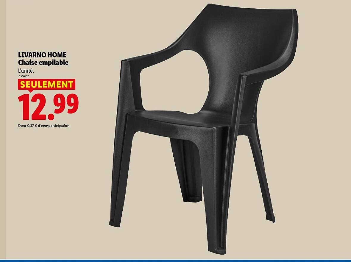 LIVARNO HOME Chaise empilable